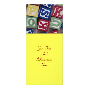 RackKaart bouwstenen Reclamekaart