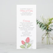 Rackkaart met gebilderd rood Rose-programma Programmakaart (Staand voorkant)