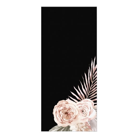 Rackkaart met prijzen voor tropische rozen reclamekaart (Achterkant)