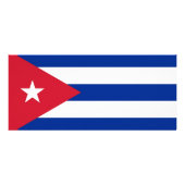 Rackkaart met vlag Cuba Reclamekaart (Achterkant)