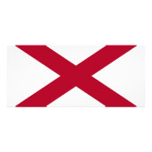 Rackkaart met vlag van Alabama, VS Reclamekaart (Achterkant)