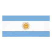 Rackkaart met vlag van Argentinië Reclamekaart (Achterkant)