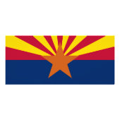 Rackkaart met vlag van Arizona, VS Reclamekaart (Achterkant)