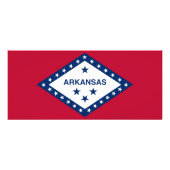 Rackkaart met vlag van Arkansas, VS Reclamekaart (Achterkant)
