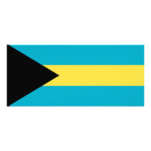 RackKaart met vlag van Bahama's Reclamekaart (Achterkant)