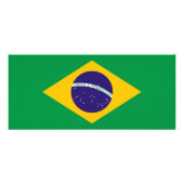 Rackkaart met vlag van Brazilië Reclamekaart (Achterkant)