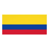 Rackkaart met vlag van Colombia Reclamekaart (Achterkant)