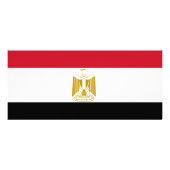 Rackkaart met vlag van Egypte Reclamekaart (Achterkant)