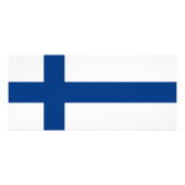 Rackkaart met vlag van Finland Reclamekaart (Achterkant)