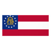 Rackkaart met vlag van Georgië, VS Reclamekaart (Achterkant)