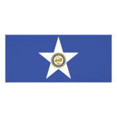 Rackkaart met vlag van Houston, VS Reclamekaart (Achterkant)