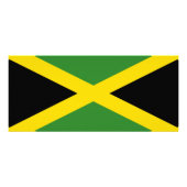 Rackkaart met vlag van Jamaica Reclamekaart (Achterkant)