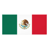 Rackkaart met vlag van Mexico Reclamekaart (Achterkant)