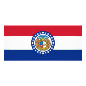 Rackkaart met vlag van Missouri, VS Reclamekaart (Achterkant)