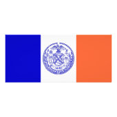 Rackkaart met vlag van New York, VS Reclamekaart (Achterkant)