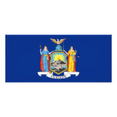 Rackkaart met vlag van New York, VS Reclamekaart (Achterkant)