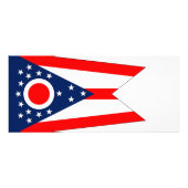 Rackkaart met vlag van Ohio, VS Reclamekaart (Achterkant)