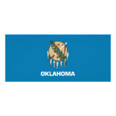 Rackkaart met vlag van Oklahoma, VS Reclamekaart (Achterkant)