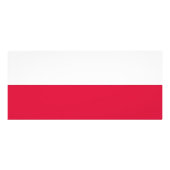 Rackkaart met vlag van Polen Reclamekaart (Achterkant)