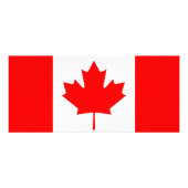 Rackkaart met vlag van Quebec, Canada Reclamekaart (Achterkant)