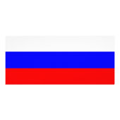 Rackkaart met vlag van Rusland Reclamekaart (Achterkant)