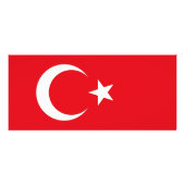 Rackkaart met vlag van Turkije Reclamekaart (Achterkant)