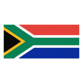 Rackkaart met vlag van Zuid-Afrika Reclamekaart (Achterkant)