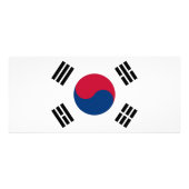 Rackkaart met vlag van Zuid-Korea Reclamekaart (Achterkant)