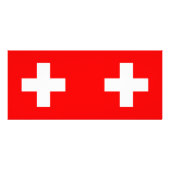Rackkaart met vlag van Zwitserland Reclamekaart (Achterkant)
