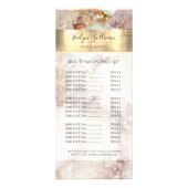 Rackkaart met waterverf- en goudolieprijs reclamekaart (Voorkant)