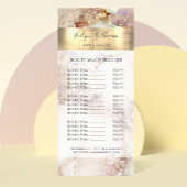 Rackkaart met waterverf- en goudolieprijs reclamekaart