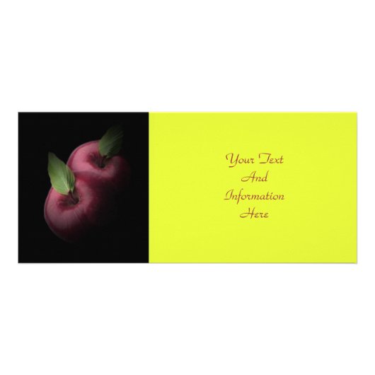 RackKaart rode appels Reclamekaart (Voorkant)