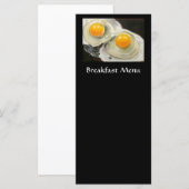 RACKKAART VOOR BREAKFAST MENU: EIEREN: KUNSTWERK MENU (Voorkant / Achterkant)