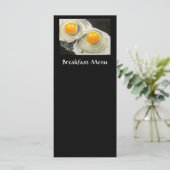 RACKKAART VOOR BREAKFAST MENU: EIEREN: KUNSTWERK MENU (Staand voorkant)