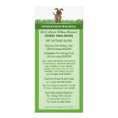 Rackkaart voor dog-lopen- en poetseinen reclamekaart (Achterkant)