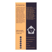 Rackkaart voor oudere thuiszorgservices reclamekaart (Achterkant)