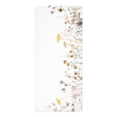 Rackkaart voor Wilde bloemen met prijslijst Reclamekaart (Achterkant)