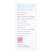 Rackkaarten - Servicemenu Reclamekaart (Achterkant)