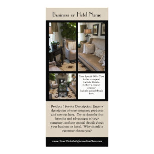 Rackkaarten voor zakelijk of hotel reclamekaart