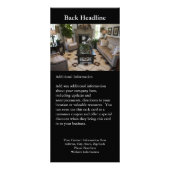 Rackkaarten voor zakelijk of hotel reclamekaart (Achterkant)