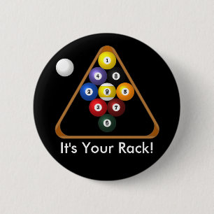 Rackknoppen met 9 kogel ronde button 5,7 cm