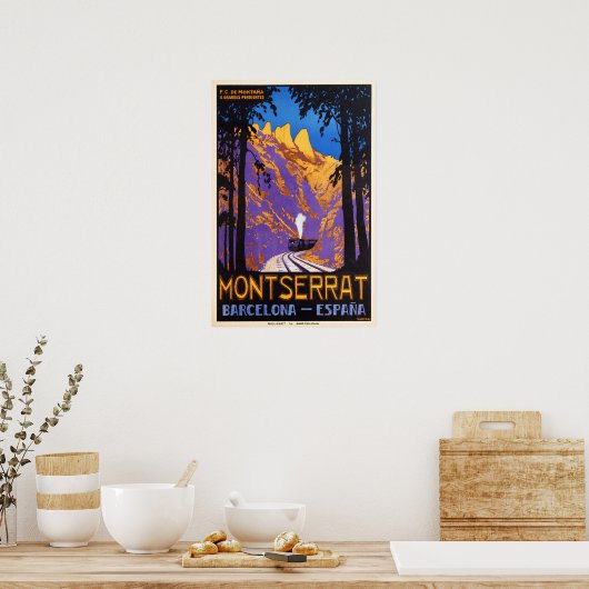 Rackrail MONTSERRAT Barcelona Poster (Keuken)