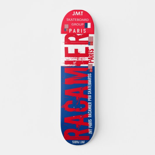 RACMIER JMT PARIS 7 3/4" Skateboarddek Persoonlijk Skateboard (Voorkant)