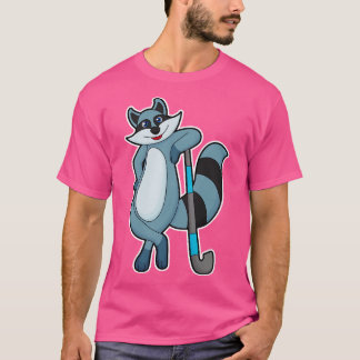 Racon bij Hockey met Hockey stick T-shirt