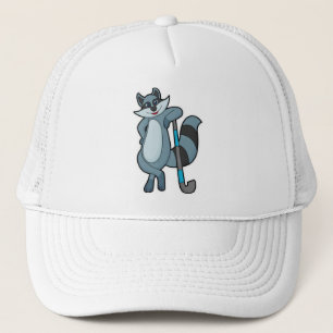 Racon bij Hockey met Hockey stick Trucker Pet