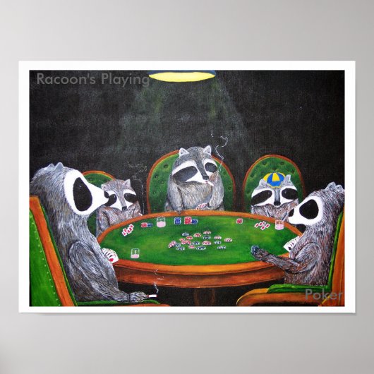 Racons poker poster (Voorkant)