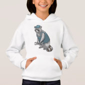 Racoon als ambachtsman met Frans (Voorkant)