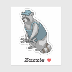 Racoon als ambachtsman met Frans Sticker