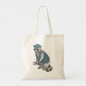 Racoon als ambachtsman met Frans Tote Bag (Voorkant)