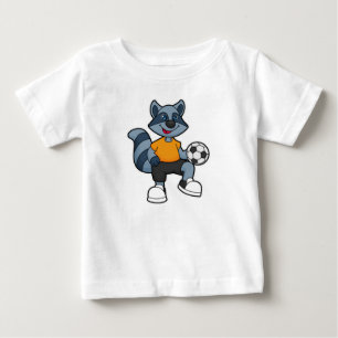 Racoon als voetbalspeler met Voetbal